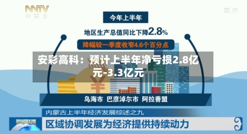 安彩高科:预计上半年净亏损2.8亿元-3.3亿元