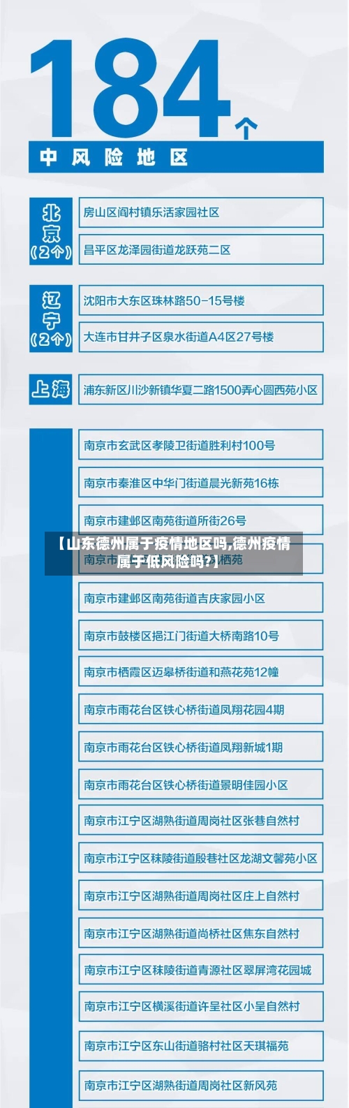 【山东德州属于疫情地区吗,德州疫情属于低风险吗?】