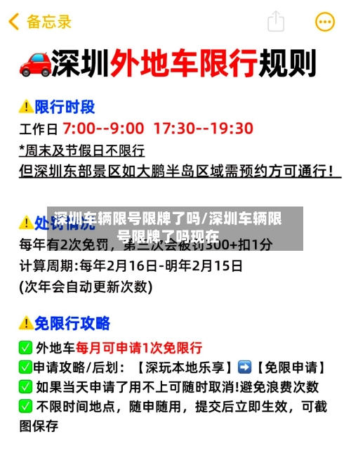 深圳车辆限号限牌了吗/深圳车辆限号限牌了吗现在