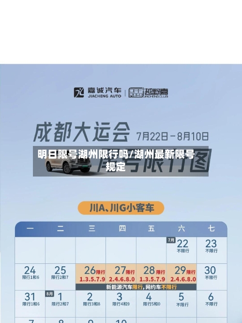 明日限号湖州限行吗/湖州最新限号规定