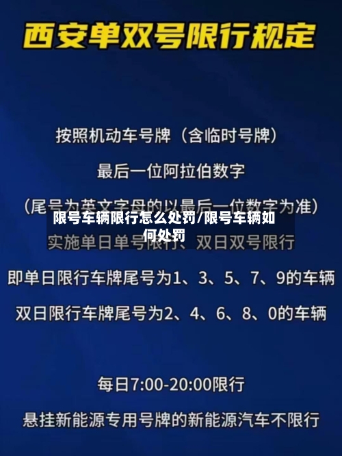 限号车辆限行怎么处罚/限号车辆如何处罚