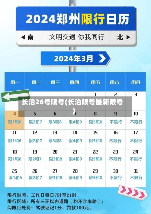长治26号限号(长治限号最新限号)