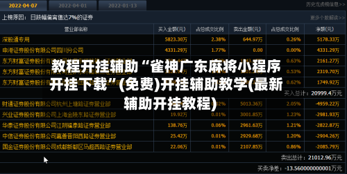 教程开挂辅助“雀神广东麻将小程序开挂下载”(免费)开挂辅助教学(最新辅助开挂教程)