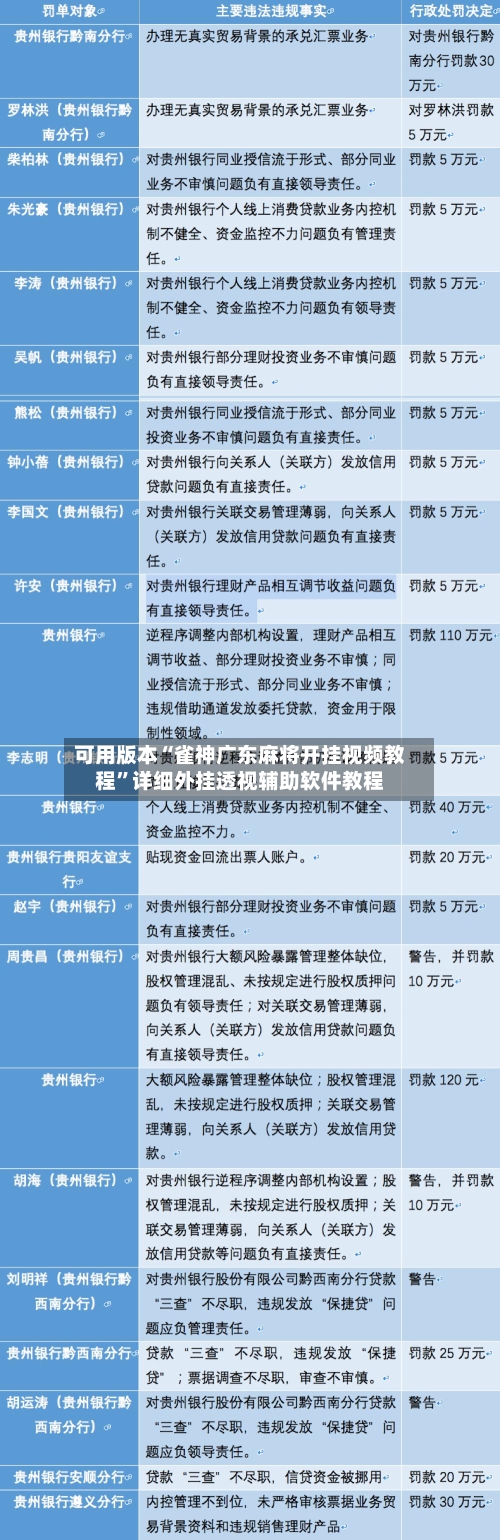 可用版本“雀神广东麻将开挂视频教程”详细外挂透视辅助软件教程