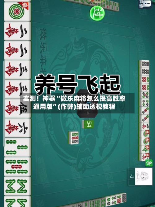 实测！神器“微乐麻将怎么提高胜率通用版”(作弊)辅助透视教程
