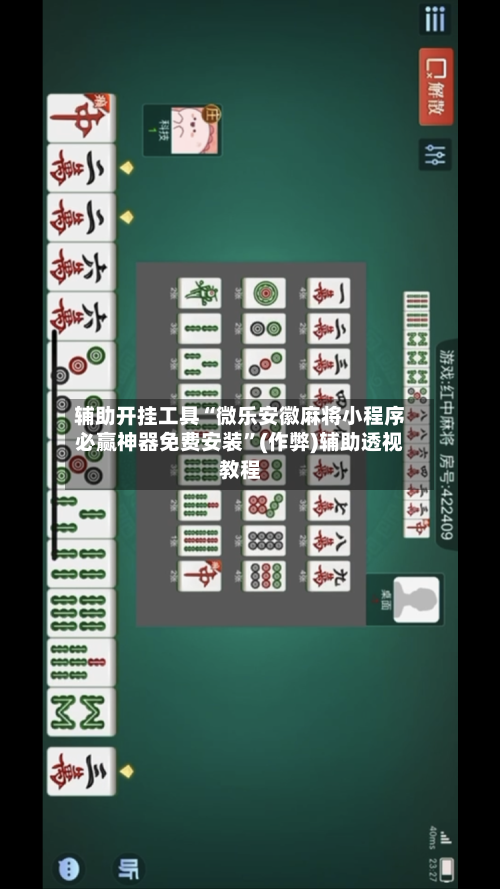 辅助开挂工具“微乐安徽麻将小程序必赢神器免费安装”(作弊)辅助透视教程