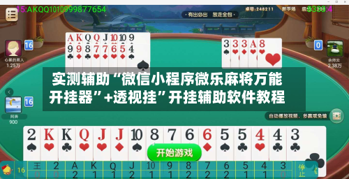 实测辅助“微信小程序微乐麻将万能开挂器”+透视挂”开挂辅助软件教程