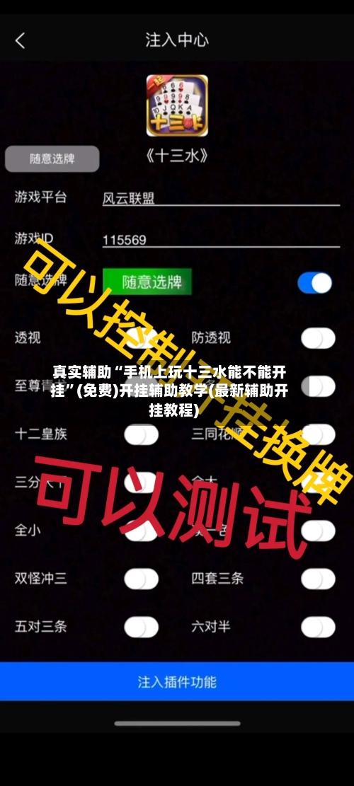 真实辅助“手机上玩十三水能不能开挂”(免费)开挂辅助教学(最新辅助开挂教程)