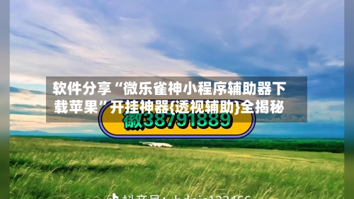 软件分享“微乐雀神小程序辅助器下载苹果”开挂神器{透视辅助}全揭秘