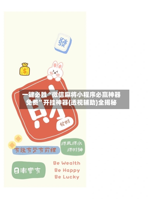 一键必胜“微信麻将小程序必赢神器免费”开挂神器{透视辅助}全揭秘