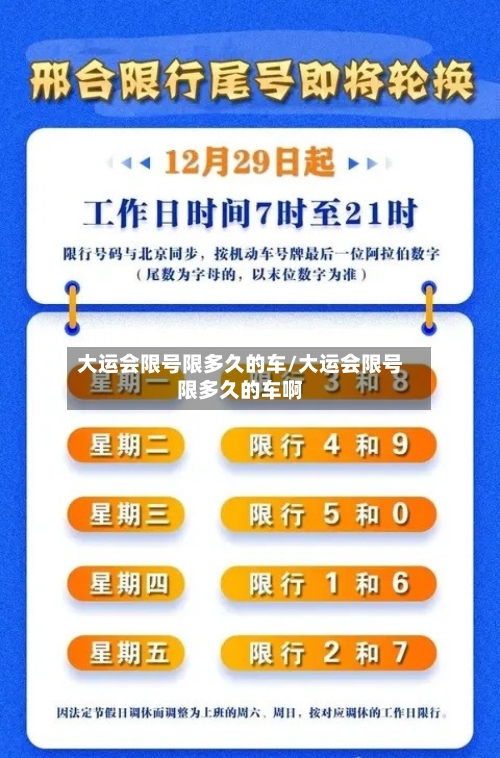大运会限号限多久的车/大运会限号限多久的车啊