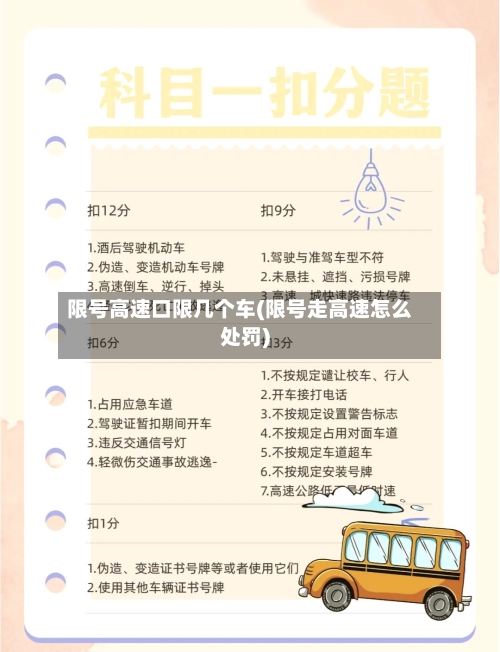 限号高速口限几个车(限号走高速怎么处罚)