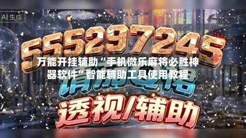 万能开挂辅助“手机微乐麻将必胜神器软件”智能辅助工具使用教程