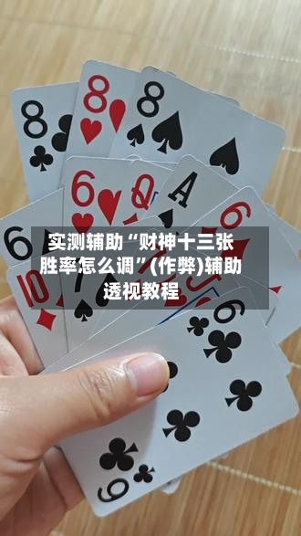 实测辅助“财神十三张胜率怎么调”(作弊)辅助透视教程