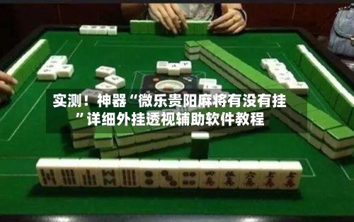 实测！神器“微乐贵阳麻将有没有挂”详细外挂透视辅助软件教程