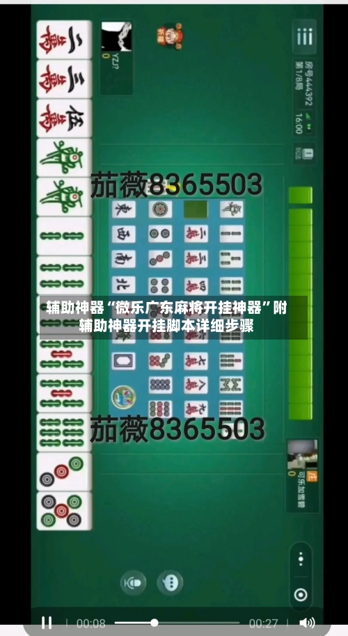 辅助神器“微乐广东麻将开挂神器”附辅助神器开挂脚本详细步骤