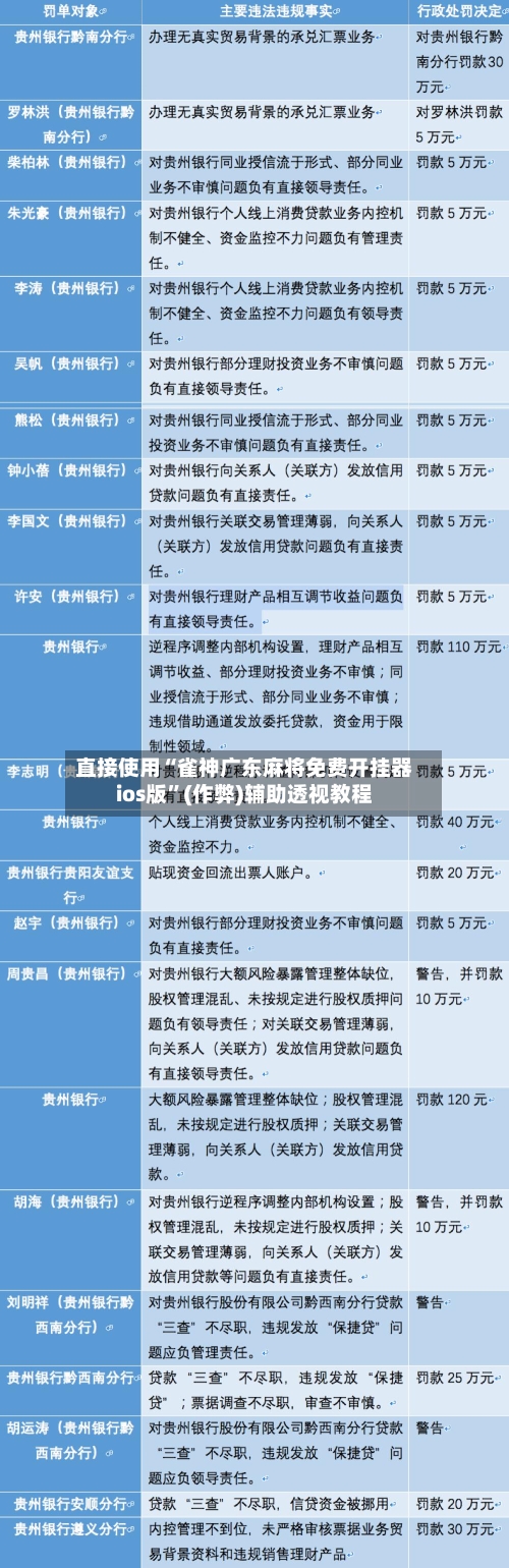 直接使用“雀神广东麻将免费开挂器ios版”(作弊)辅助透视教程