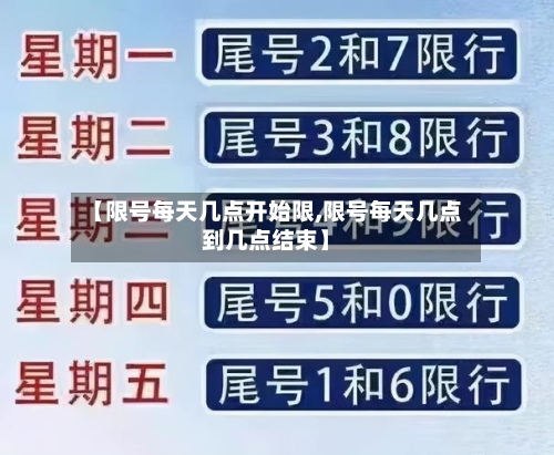 【限号每天几点开始限,限号每天几点到几点结束】