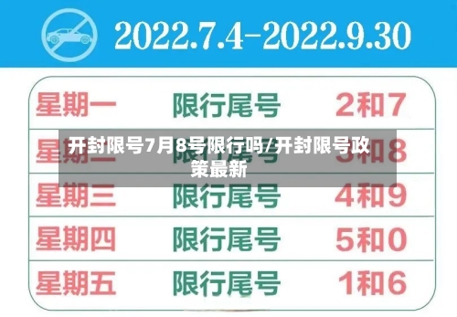 开封限号7月8号限行吗/开封限号政策最新