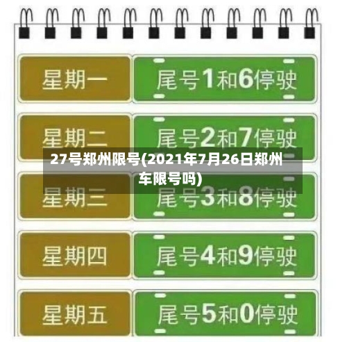 27号郑州限号(2021年7月26日郑州车限号吗)