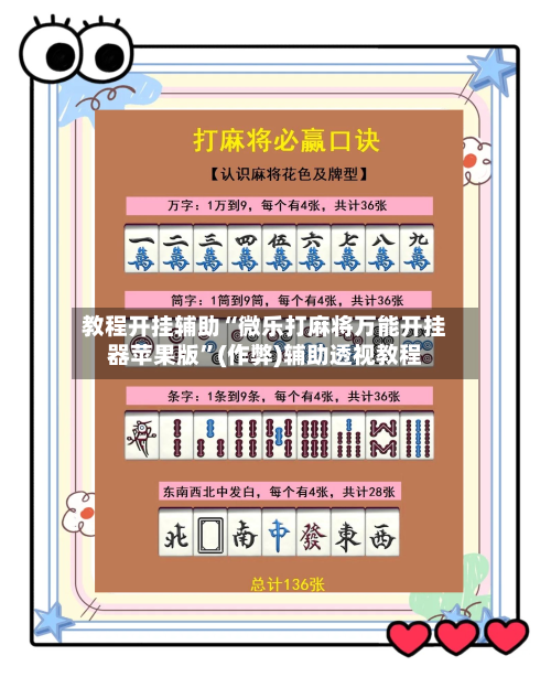 教程开挂辅助“微乐打麻将万能开挂器苹果版”(作弊)辅助透视教程