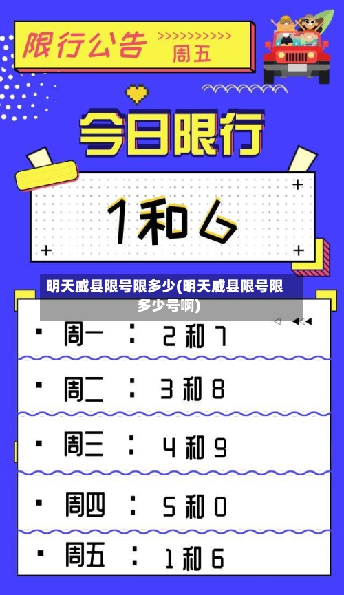 明天威县限号限多少(明天威县限号限多少号啊)