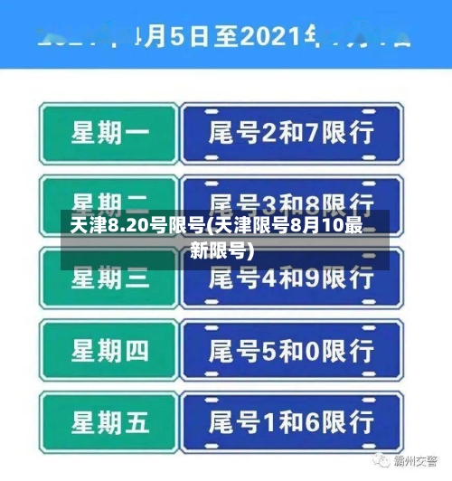 天津8.20号限号(天津限号8月10最新限号)