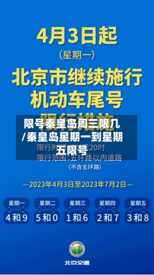 限号秦皇岛周三限几/秦皇岛星期一到星期五限号