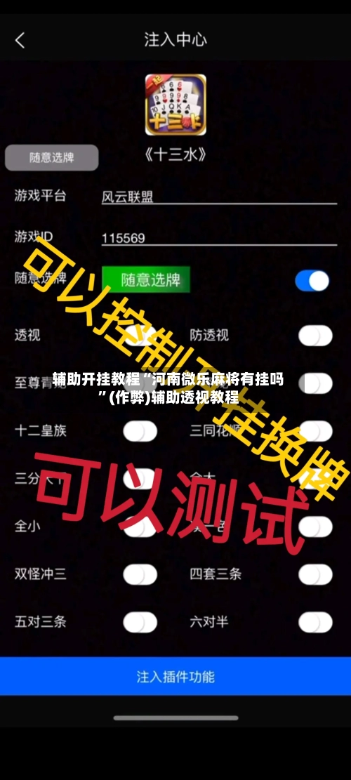 辅助开挂教程“河南微乐麻将有挂吗”(作弊)辅助透视教程