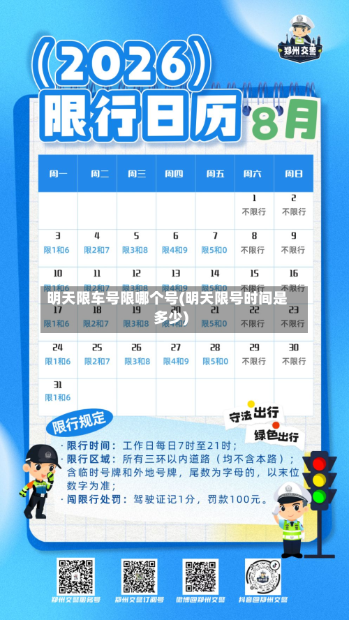 明天限车号限哪个号(明天限号时间是多少)
